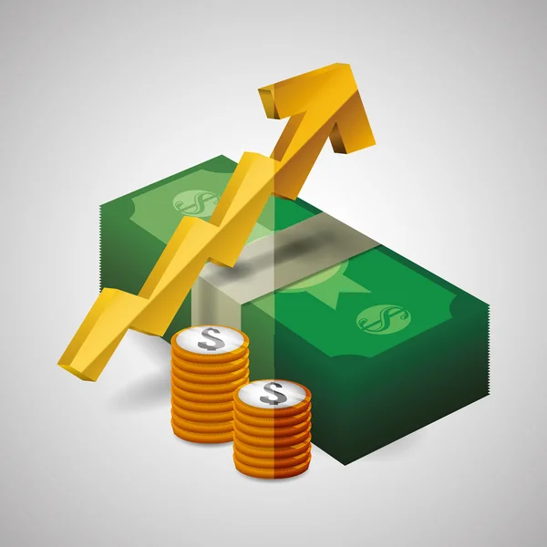 Diseño de icono de dinero — Vector de stock