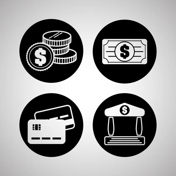 Money icon design — Stock Vector