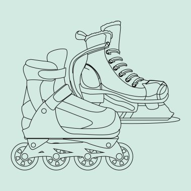 Buz pateni simgesi tasarım