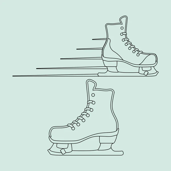 スケートのアイコン デザイン — ストックベクタ