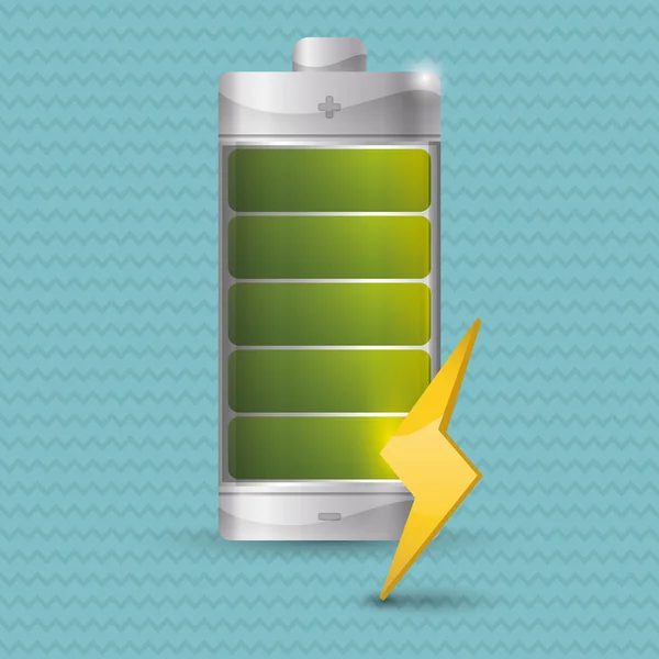 Conception icône de batterie — Image vectorielle