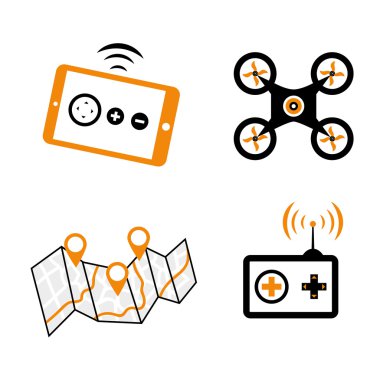 Drone simgesi tasarım