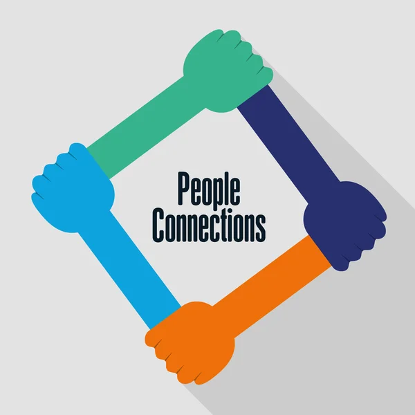 People connections design — Stock Vector