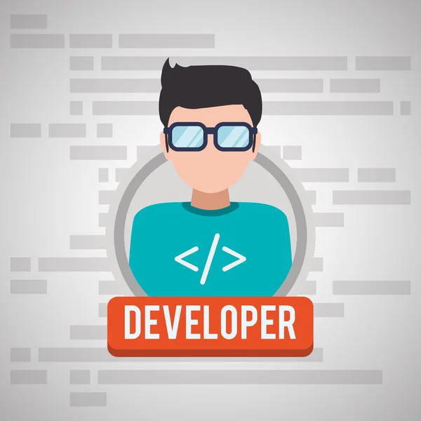 Desarrollo y diseño de software — Vector de stock