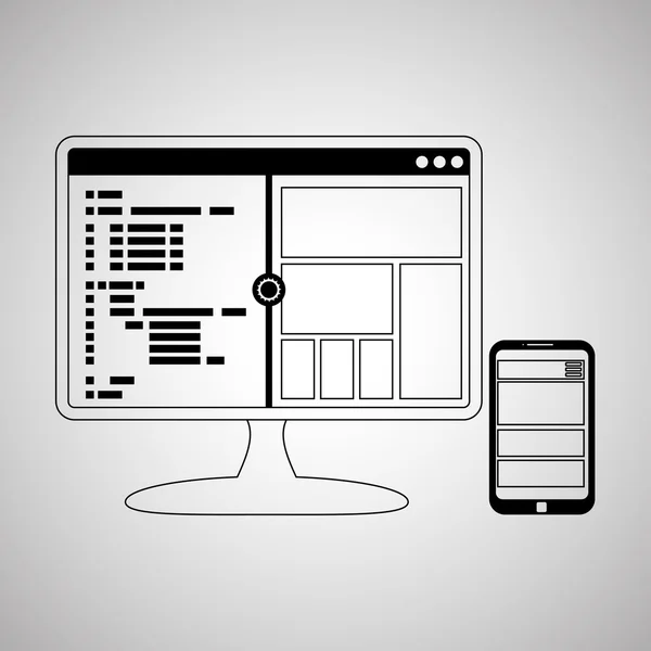 Responsive Webdesign — Stockvektor