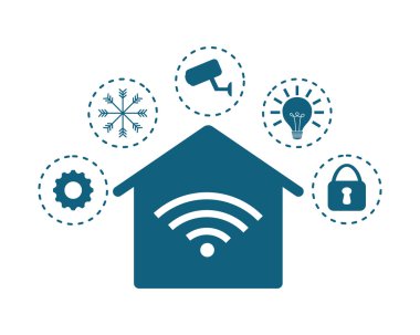 Akıllı ev simgesi tasarım