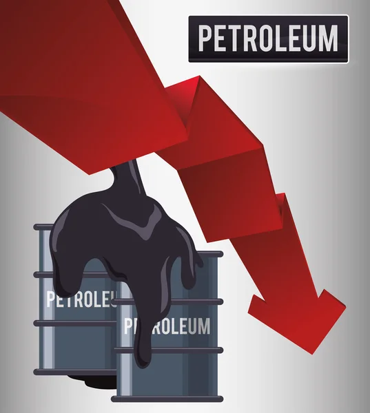 Desenho do preço do petróleo —  Vetores de Stock