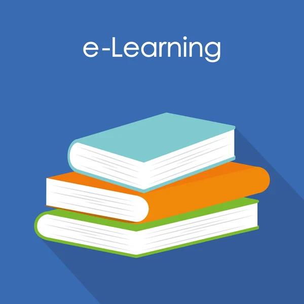 Design von E-Learning-Icons — Stockvektor