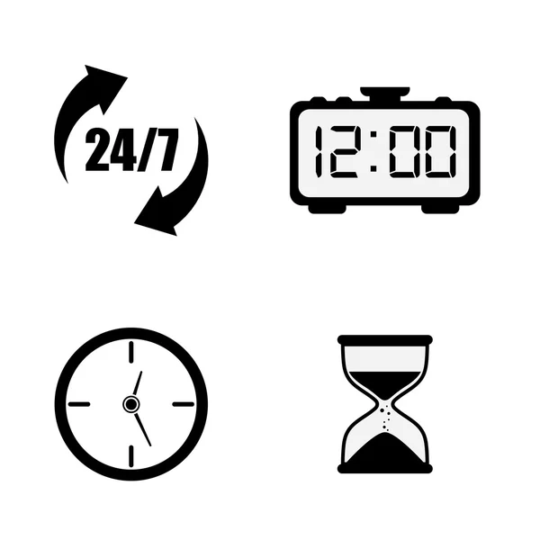 Temps icône conception — Image vectorielle