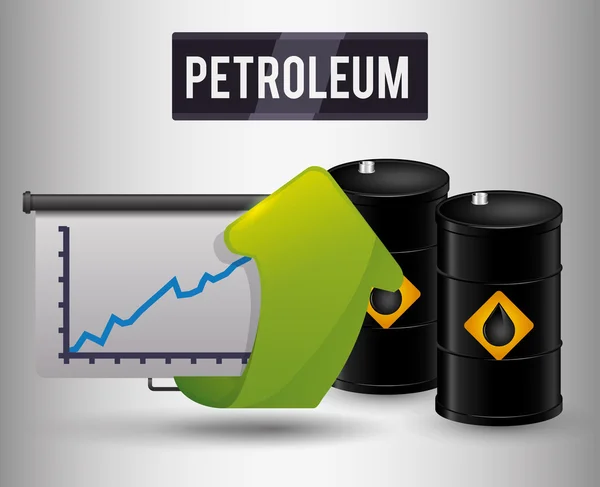 Petroleum pris design — Stock vektor