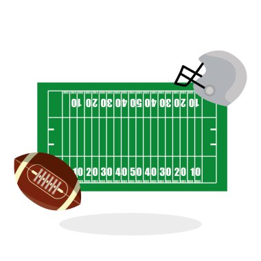 Amerikan futbol ikonu tasarımı