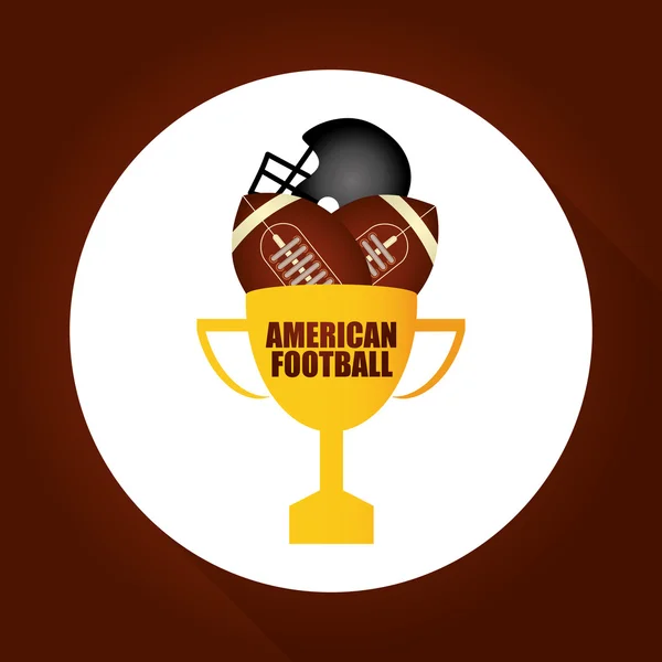 American football icon design — Stock Vector