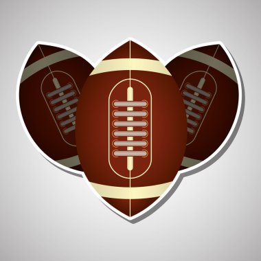 Amerikan futbol ikonu tasarımı