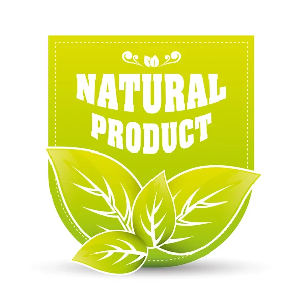 Bio und Naturprodukt — Stockvektor