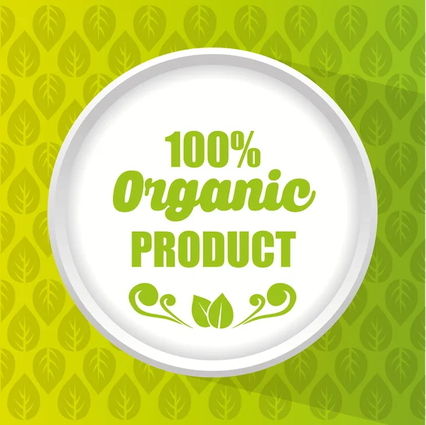 Organik ve doğal ürün etiket — Stok Vektör