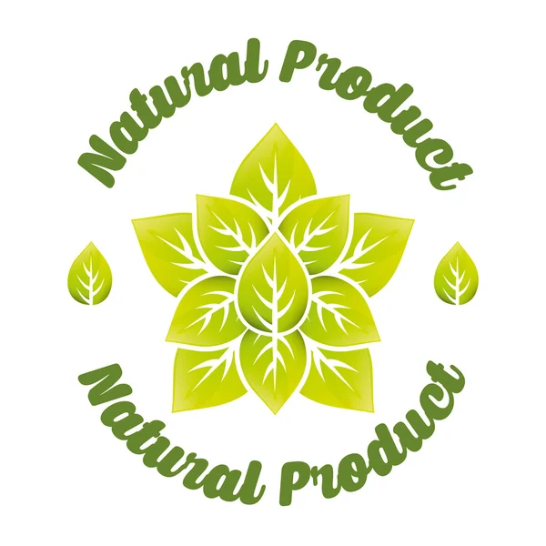 Bio- und Naturprodukt-Etikett — Stockvektor