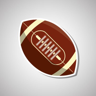 Amerikan futbol ikonu tasarımı