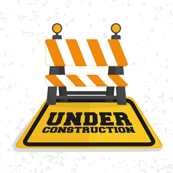 Under construction barrier design — Stock Vector