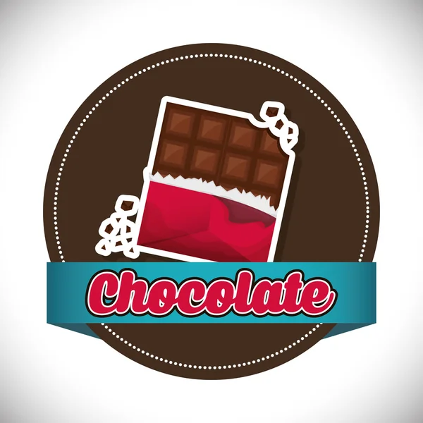 Design icône chocolat — Image vectorielle