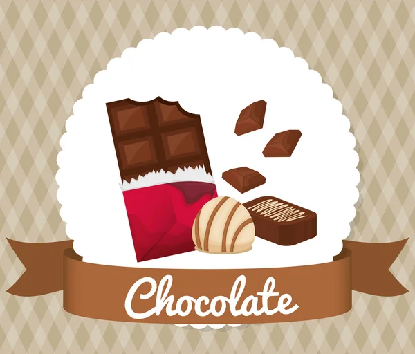 Chocolate icon design — Stock Vector