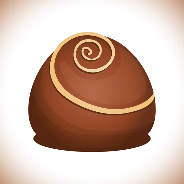 Chocolade pictogram ontwerp — Stockvector