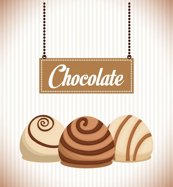 Chocolate icon design — Stock Vector