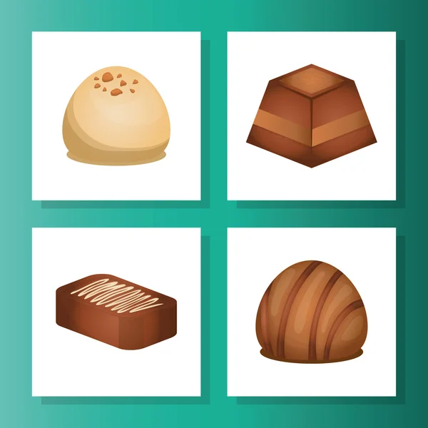 Design icône chocolat — Image vectorielle