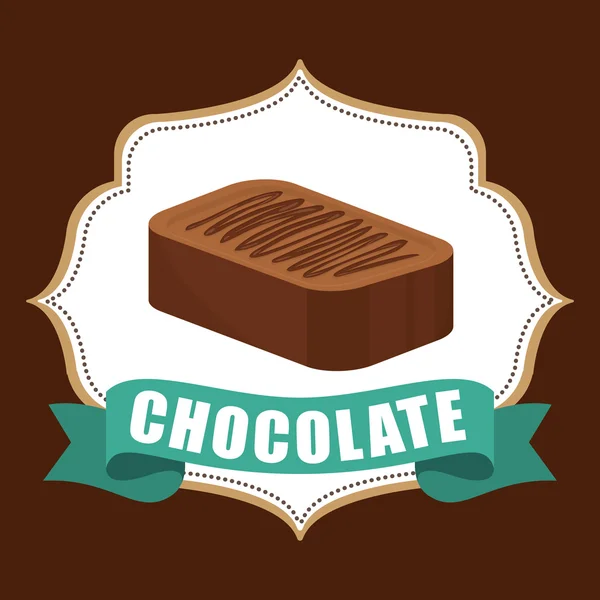 Design de ícone de chocolate — Vetor de Stock