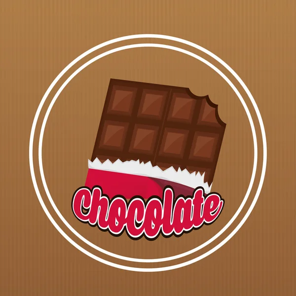 Design der Schokoladen-Ikone — Stockvektor