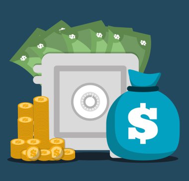 Para tasarruf simgesi tasarım