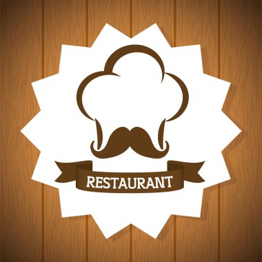 Menü ve şefler tasarım, vektör çizim şapka