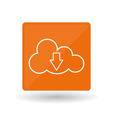 bulut bilgi işlem simgesi tasarım, vektör çizim