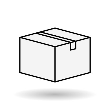 Teslimat simgesi tasarım, vektör çizim