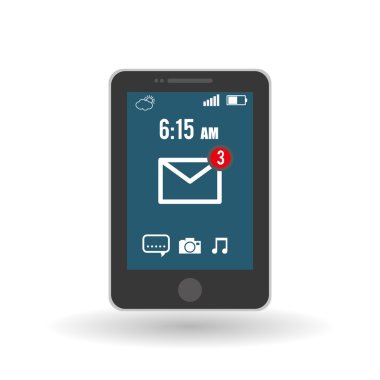 akıllı telefon simgesi tasarım, vektör çizim