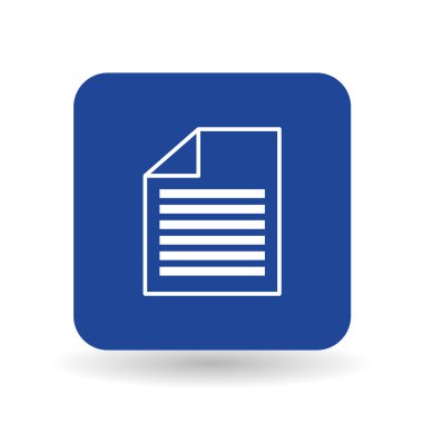 Belge simgesi tasarım, vektör çizim