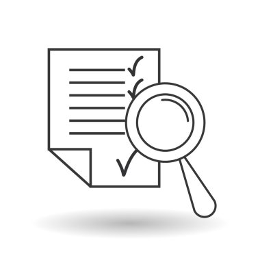 Belge simgesi tasarım, vektör çizim