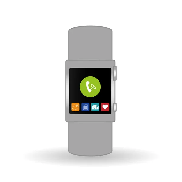 Smart watch icon design, vector illustration — Stock Vector