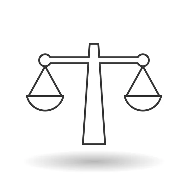 Дизайн значка права та правосуддя, Векторні ілюстрації — стоковий вектор