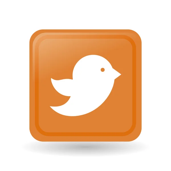 Social Media Vogel Icon Design, Vektorillustration — Stockvektor