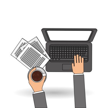 Dizüstü bilgisayar simgesi tasarım, vektör çizim