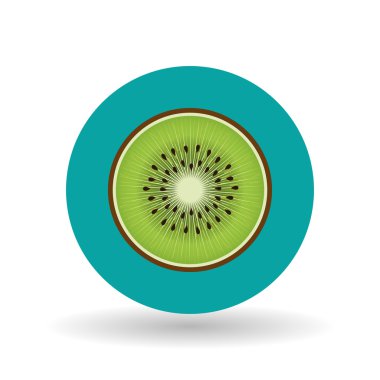 meyve daire tasarım, vektör çizim üzerinde