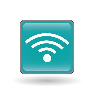 WiFi simgesi tasarım, vektör çizim