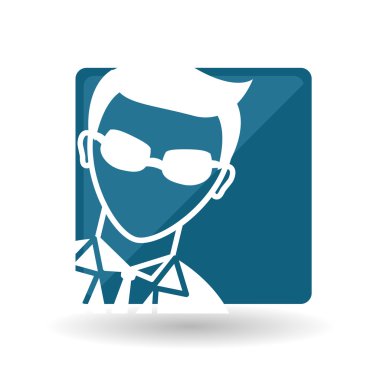 hacker simgesi tasarım, vektör çizim