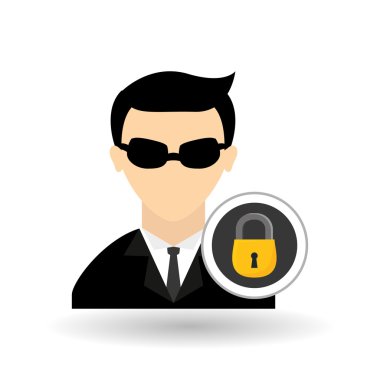 hacker simgesi tasarım, vektör çizim