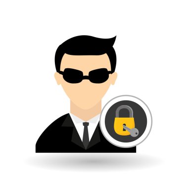 hacker simgesi tasarım, vektör çizim