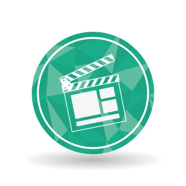 Film simgesi tasarım, vektör çizim