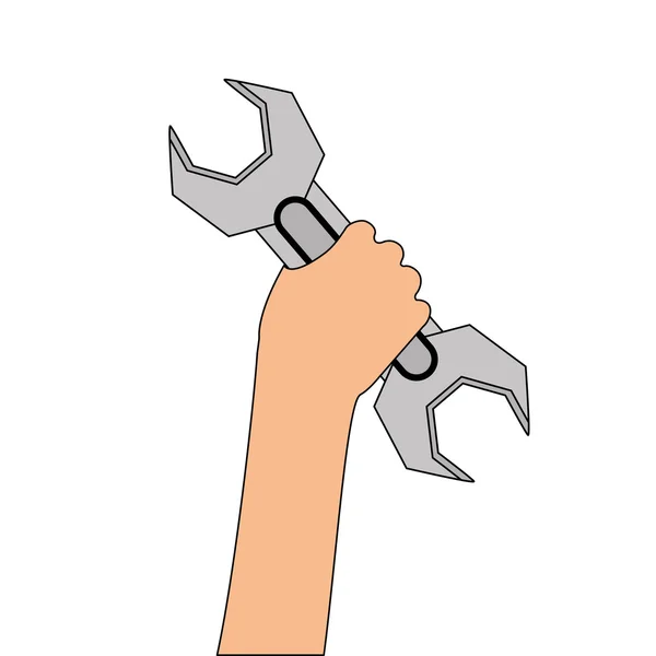 Wrench tool design, vector illustration — Stock Vector
