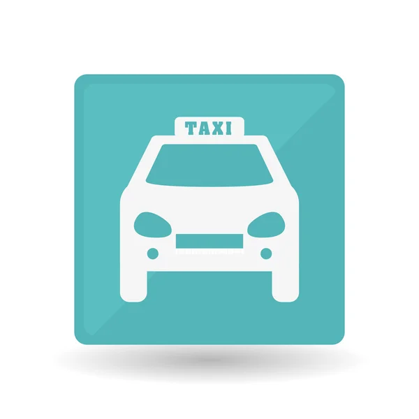 Taxi icon design, illustrazione vettoriale — Vettoriale Stock