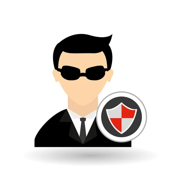 Hacker icon design, vector illustration — Stock Vector