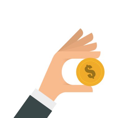 Para simgesi tasarım, vektör çizim vektör çizim